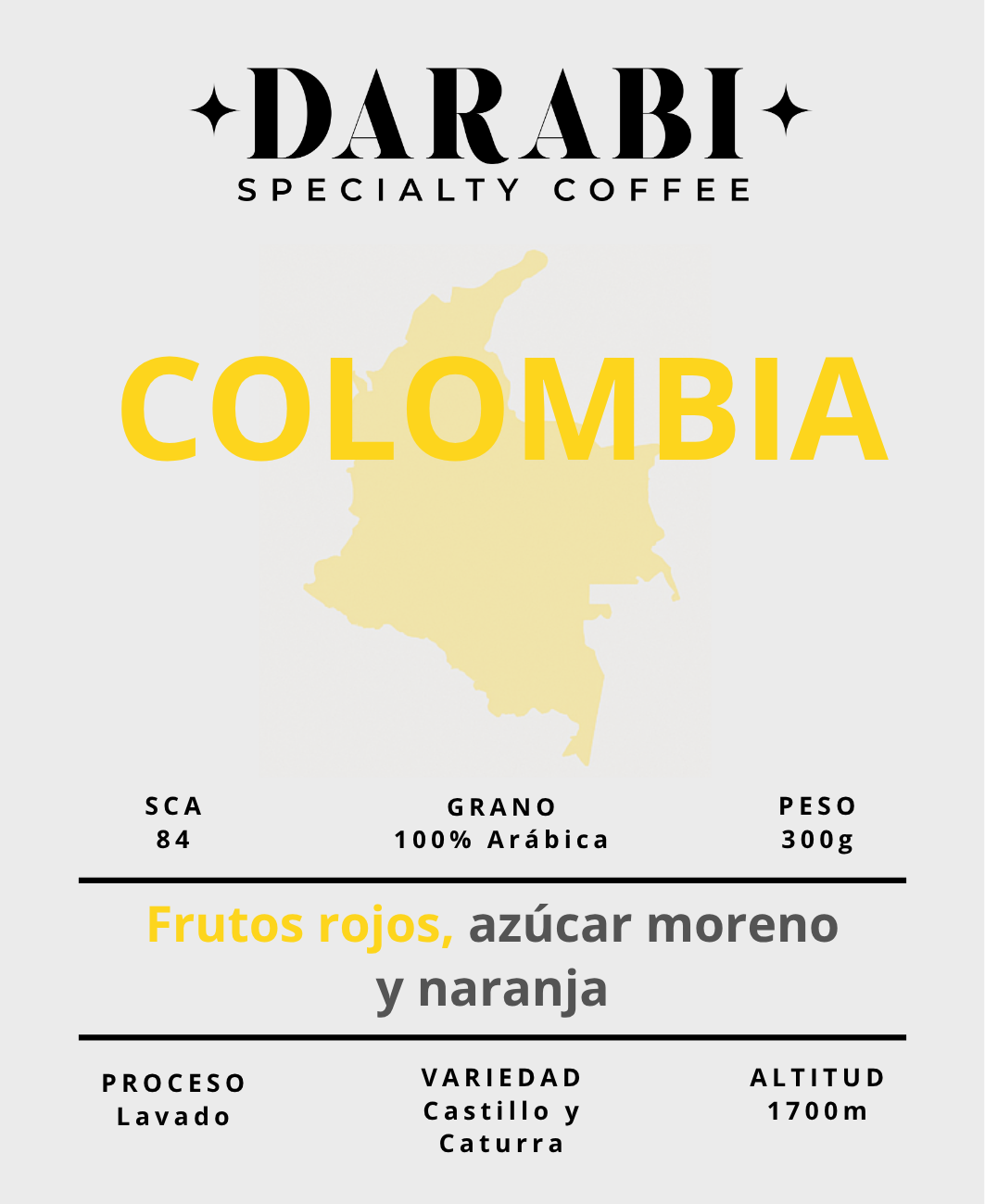 COLOMBIA | 0.20€/café - Frutos rojos, azúcar moreno y naranja