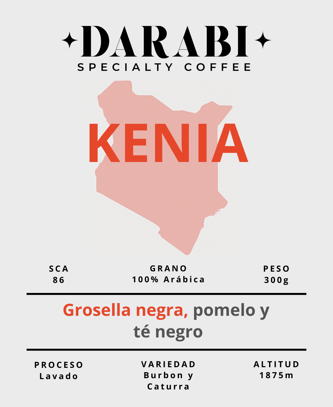 KENIA | 0.23€/café - Pomelo, grosella y té negro